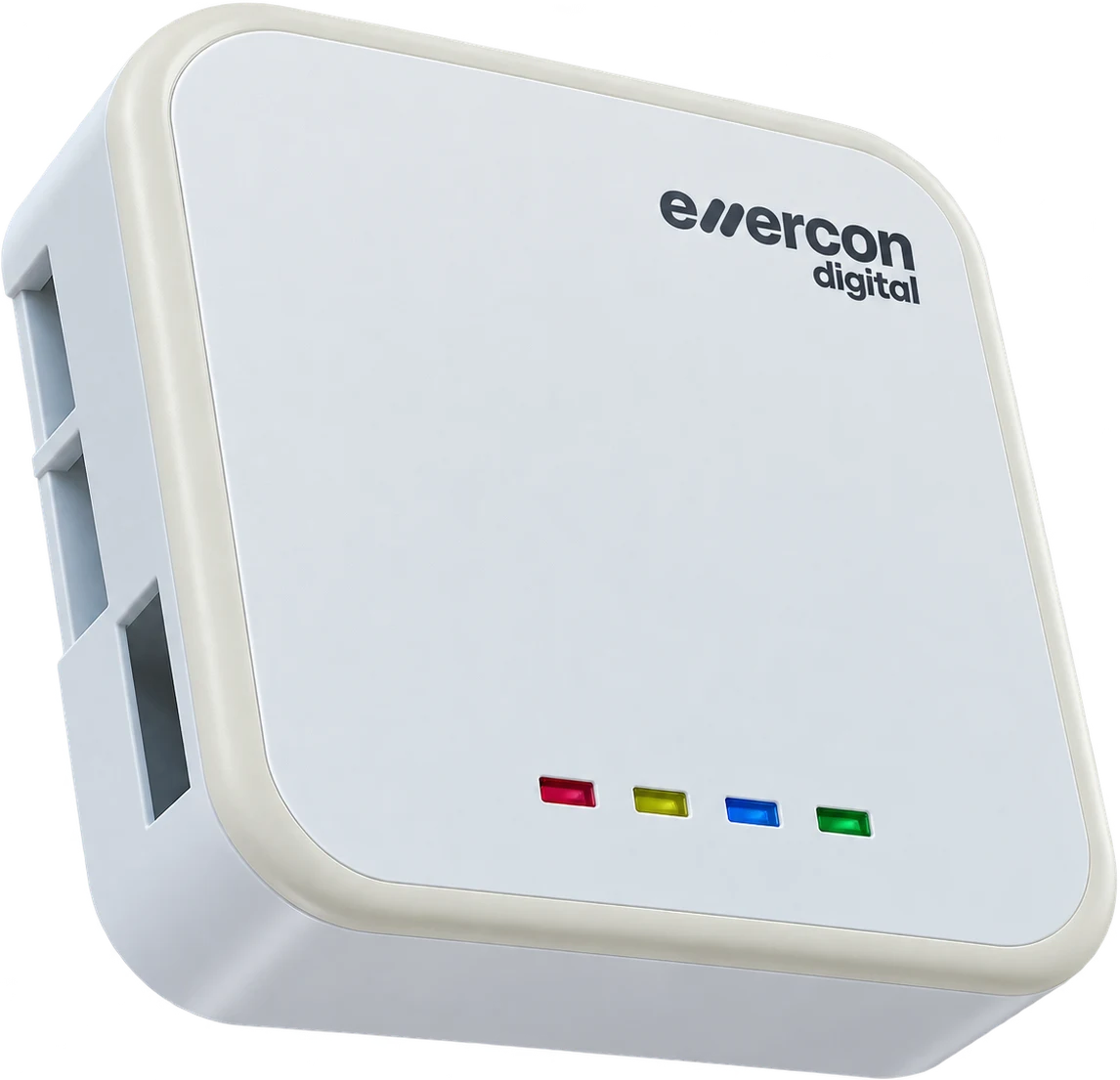 The Enercon ACMC30 module — a white square enclosure with the enercon digital wordmark and four status indicators